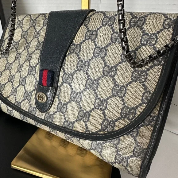 ✋🛑PRICE DROP ✋🛑Authentic Gucci Leather Clutch Crossbody/Shoulder Bag Gucci. - Picture 16 of 17